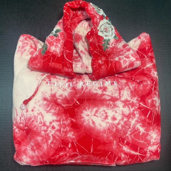 BNIB CIVIL REGIME SAND DAHLIA TIE DYE HOODIE MEDIUM MENS UNISEX PRICE FIRM - Picture 13 of 16